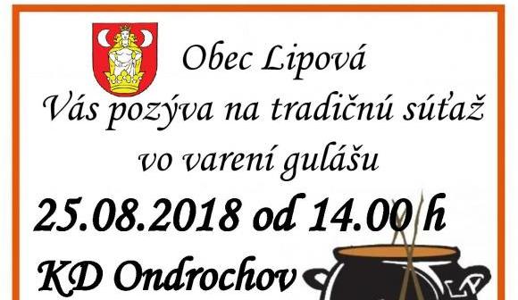 Súťaž vo varení gulášu, Lipová Súťaž vo varení gulášu, Lipová